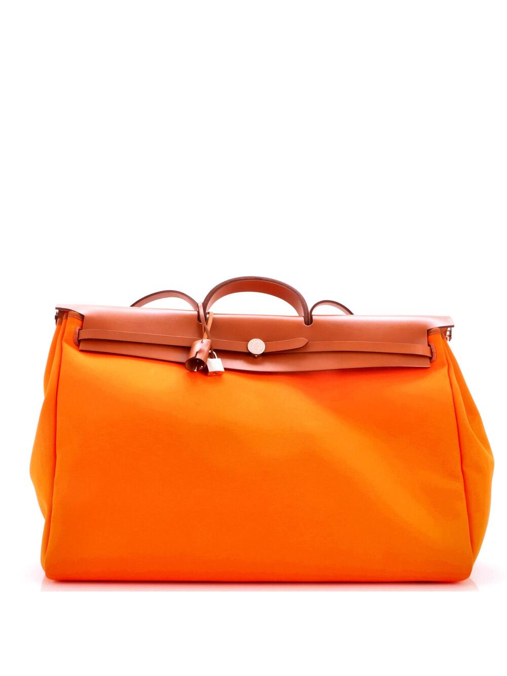 Hermes Herbag Cabine Toile And Leather #340765H19B